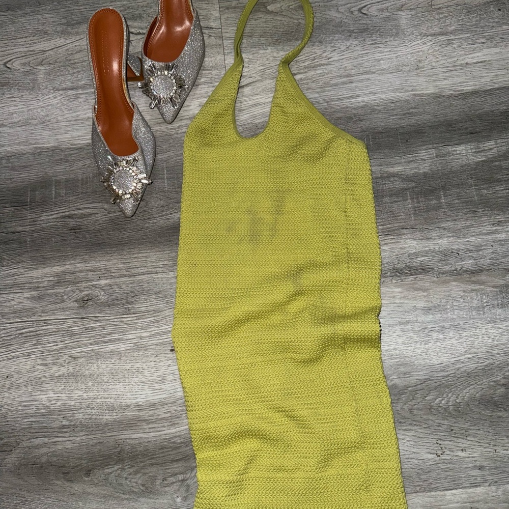 Sleeveless Halter Knit Dress Sunday Best